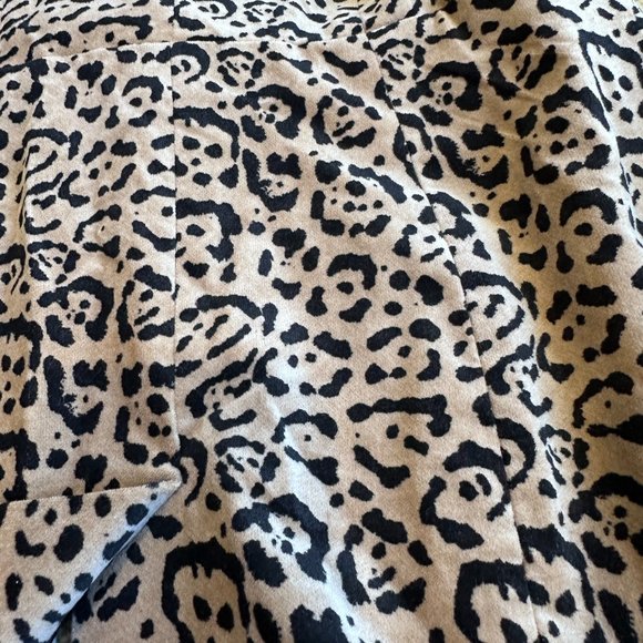 Good American Velvet Leopard Blazer Jacket Animal Print Neutral Career SMALL - Picture 15 of 15